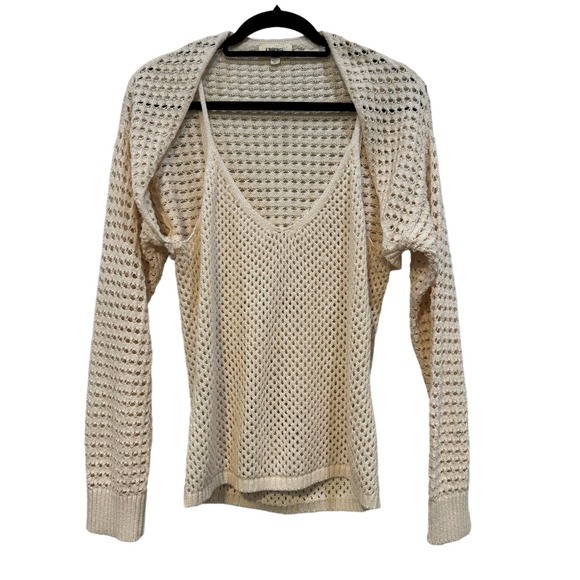 LAGENCE NWOT $330 Sammy Tank & Shrug set in Ecru Size L - Picture 4 of 10